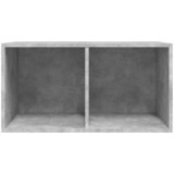  Kutija za pohranu vinilnih ploča boja betona 71x34x36 cm drvena | Eponuda.com