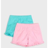 Sinsay Pamučne kratke hlače s ukrasnim volanima 2 pack | shoptok.hr