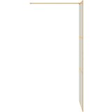  Zid za walk-in tuš Zlatno 80 x 195 cm Staklo otporno na udarce | shoptok.hr