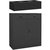 vidaXL Uredski ormarić sa sadilicom antracit 90 x 40 x 125 cm čelični Cijene