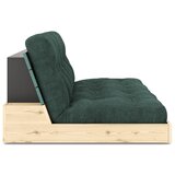 Karup Design Tamno zelena sklopiva sofa od samta 196 cm Base – | shoptok.hr