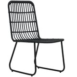 Maison Chic Vrtni stoli - Stol za vrt 2 kosa poli ratan črne barve JS1236, (21878792) | Shoptok.si