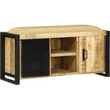 vidaXL Klupa ormar 100x35x50 cm Čvrsto drvo hrapavo mango | shoptok.hr