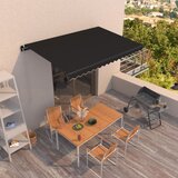 vidaXL tenda na ručno uvlačenje 450 x 350 cm antracit Cijene