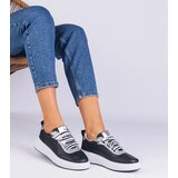 Gemre Black women's sneakers embellished with glitter Kasabella | Shoptok.si