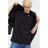 Hugo Bombažna kratka majica črna barva | Shoptok.si
