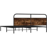  Metalni okvir kreveta bez madraca boja hrasta 193x203 cm | shoptok.hr