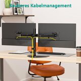 WALI namizno stojalo za 2 monitorja do 27" z nastavljivo višino, nagibom in vrtenjem odprta embalaža | Shoptok.si