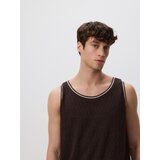 Reserved Pleteni top - smeđi | shoptok.hr