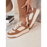 DStreet Sneakersy damskie LETUR ciemnobeżowe | shoptok.hr