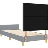  Postelja svetlo siva 90x200 cm iz tkanine, (22049395) | Shoptok.si