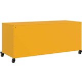 vidaXL TV omarica gorčično rumena 100,5x39x43,5cm hladno valjano jeklo | Shoptok.si