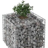 Gabionska dvignjena postelja srebrna, (5000218317) | Shoptok.si
