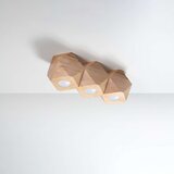  Stropna svetilka WOODY 3 iz naravnega lesa, (21626923) | Shoptok.si