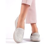 Shelvt Women's White Loafers | Shoptok.si