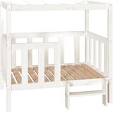  Krevet za pse bijeli 105,5x83,5x100 cm od masivne borovine | shoptok.hr