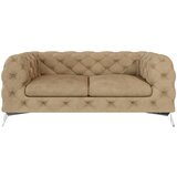 Ropez Svjetlo smeđa baršunasti sofa 185 cm Chelsea – Cijene