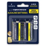 Baterije ESPERANZA ALKALINE BATTERIES C LR14 2 kom. EZB107