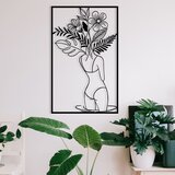 Wallity zidna dekoracija gupse, 38 x 61 cm, crna | ePonuda.com