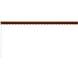  Tenda na ručno uvlačenje LED 600 x 300 cm narančasto-smeđa | shoptok.hr