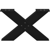  Noge za klubsko mizico v obliki črke X, 2 kosa, črne, 50 x (30-31) cm, jeklo, (22123509) | Shoptok.si