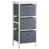 Komoda sa 3 kutije belo/siva T 3620864