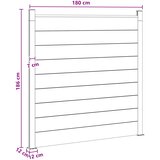 PANEL ograde WPC i aluminij Siva | Shoptok.si