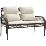  4-dijelni set vrtnih sofa od poliratana s jastucima smeđi | shoptok.hr