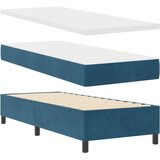  Krevet s opružnim okvirom madracem i klupom tamnoplav 80x200 cm | shoptok.hr