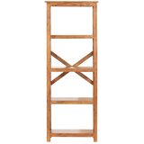 Police za knjige 60x30x160 cm drvo bagrema s premazom boje meda | shoptok.hr