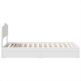  Krevet s od storage Bijelo 75 x 190 cm Konstruirano drvo | shoptok.hr