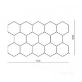  LED plafonsko svetlo HEXLINE LED/513W/230V 4000K 300x516 cm bela | Eponuda.com