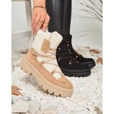 Resti Beige women's trapper boots with sheepskin Getatsa | ePonuda.com