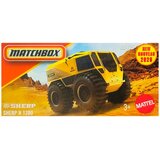 Mattel Matchbox: SHERP N 1200, rumen avtomobilček v papirnati škatli, 1/64 – Cene