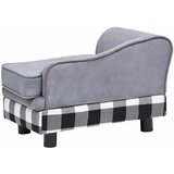 SOFA za pse siva 57 x 34 x 36 cm plišana | shoptok.hr