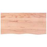  Kupaonska radna ploča svjetlosmeđa 100x50x4 cm tretirano drvo | shoptok.hr