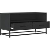 TV ormarić crni 80x34,5x40 cm konstruirano drvo i metal | shoptok.hr