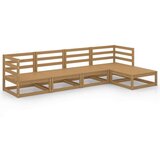  Vrtna sedežna garnitura 5-delna medeno rjava trdna borovina, (20973981) | Shoptok.si