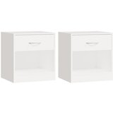 vidaXL 242547 Nightstand 2 pcs with Drawer White Cijene