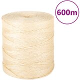 vidaXL Uže od 100 % sisala 2 mm 600 m | shoptok.hr