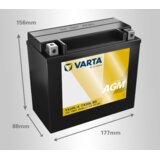 Varta akumulator powersports agm YTX20L-BS, 12V, 18Ah, d+ | Eponuda.com