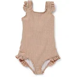dječji kupaći kostim tanna stripe tuscany rose/sandy