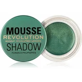 Makeup Revolution Mousse senčila za oči odtenek Emerald Green 4 g
