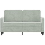  Dvosjed svjetlosivi 120 cm baršunasti | shoptok.hr