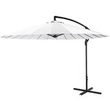 Koopman senčnik Banana, snežno bel, fi 300cm 234782 | Shoptok.si
