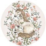 Dekornik Dječja zidna naljepnica Unicorn in a Circle, ø 150 cm | shoptok.hr