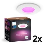 Philips KOMPLET 2x LED RGBW prigušiva za kupatilo, ugradna plafonska svetiljka Hue SLIM LED/8,3W/230V IP44 | Eponuda.com