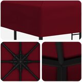 Gazebo 3 x 3 m Tamno crvena Poliester i čelik 190 gsm | shoptok.hr