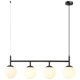 Vidik 22902 VISEĆA SVJETILJKA CRNA S KUGLAMA 4xE27 | shoptok.hr