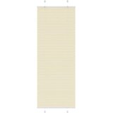 Plisirana zavjesa krem boje 75x200 cm Širina tkanine 74,4 cm Poliester | shoptok.hr